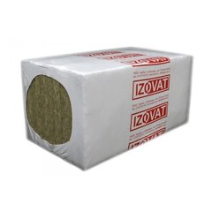 Мінеральна вата IZOVAT LS на синтетичному зв'язуючому 1000х600х100 мм, упаковка 5 плит, 3м2