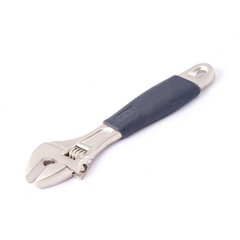 Ключ Mastertool розвідний з гумовою рукояткою 150 мм, (76-0121)