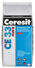 Кольоровий шов для плитки Ceresit CE 33 Plus 1-6 мм 114 сірий 2 кг